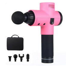 Load image into Gallery viewer, Spier Massage Gun Sport Therapie Massager Body Ontspanning Pijnbestrijding Afslanken Vormgeven Stimulator 4 Heads Met Zak