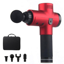 Load image into Gallery viewer, Spier Massage Gun Sport Therapie Massager Body Ontspanning Pijnbestrijding Afslanken Vormgeven Stimulator 4 Heads Met Zak
