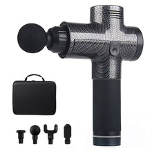 Load image into Gallery viewer, Spier Massage Gun Sport Therapie Massager Body Ontspanning Pijnbestrijding Afslanken Vormgeven Stimulator 4 Heads Met Zak