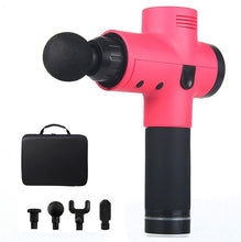 Load image into Gallery viewer, Spier Massage Gun Sport Therapie Massager Body Ontspanning Pijnbestrijding Afslanken Vormgeven Stimulator 4 Heads Met Zak