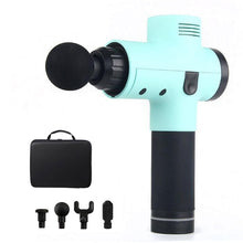 Load image into Gallery viewer, Spier Massage Gun Sport Therapie Massager Body Ontspanning Pijnbestrijding Afslanken Vormgeven Stimulator 4 Heads Met Zak