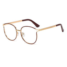 Load image into Gallery viewer, YDO New Round Glasses Frame Women Oversized Clear Lens Optical Glasses Transparent Fashion Ladies Eyeglasses Frame TR90 Eyewear