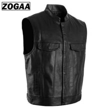 Load image into Gallery viewer, Men's Leather Biker Vest