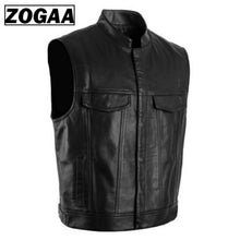 Load image into Gallery viewer, Men's Leather Biker Vest