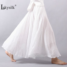 Load image into Gallery viewer, Elegant Vintage Cotton Linen Skirt