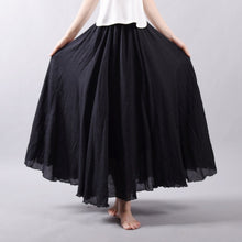 Load image into Gallery viewer, Elegant Vintage Cotton Linen Skirt