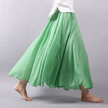 Load image into Gallery viewer, Elegant Vintage Cotton Linen Skirt
