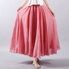 Load image into Gallery viewer, Elegant Vintage Cotton Linen Skirt