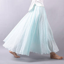 Load image into Gallery viewer, Elegant Vintage Cotton Linen Skirt