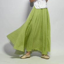 Load image into Gallery viewer, Elegant Vintage Cotton Linen Skirt