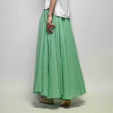 Load image into Gallery viewer, Elegant Vintage Cotton Linen Skirt