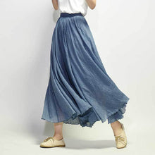 Load image into Gallery viewer, Elegant Vintage Cotton Linen Skirt