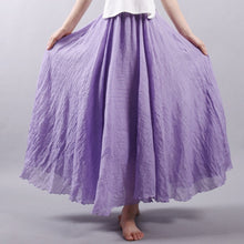 Load image into Gallery viewer, Elegant Vintage Cotton Linen Skirt