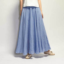 Load image into Gallery viewer, Elegant Vintage Cotton Linen Skirt